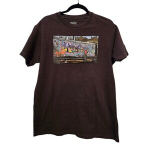 DGK Japan Mens Graffiti Tee Shirt MED Black Streetwear Skateboard Grunge Punk